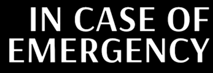 Tekst in case of emergency